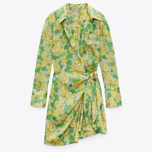 NWT Zara Wrap Dress Size L